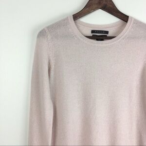 Tahari Pure Luxe Women's 100% Cashmere Soft Pink Sweater